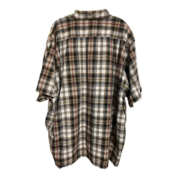 Dickies Men’s 2XL Plaid Button-Up Shirt – Black Gold Gray Check – Cotton Blend S - Picture 5 of 5